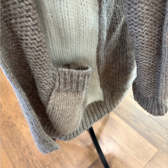 Johnny Was Alpaca Brown and Cream Women's Sweater - Picture 8 of 12